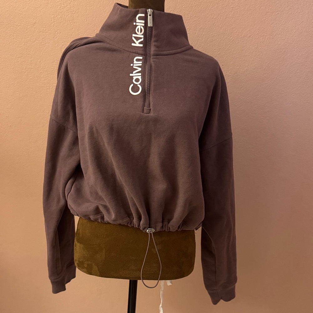 Calvin Klein Purple Half-Zip Sweater